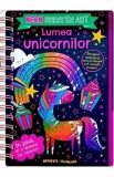 Lumea unicornilor. Scratch Art. Neon