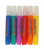 Set 6 markere colorate 3d cu efect de popcorn, Oem