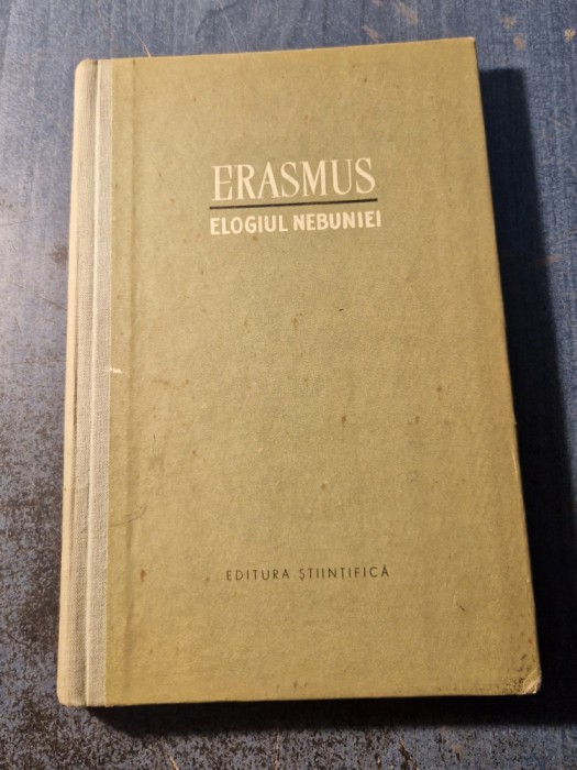 Elogiul nebuniei Erasmus