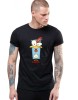 Tricou barbati negru - DAFUQ - 2XL, THEICONIC