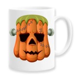 Cana alba personalizata "Halloween frankenstein ", INOVATIX&reg;. 330ml