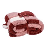 Cumpara ieftin Patura textil alb roz rosu Amy 200 x 220 cm