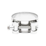 Colier de forta inox 201 cu surub pentru furtun 52-55 mm Breckner