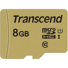 Card Transcend TS8GUSD500S microSDHC USD500S 8GB + Adaptor foto