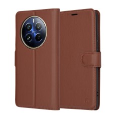 Husa Realme 12 Pro Techsuit Leather Folio, maro foto