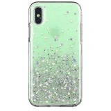 Husa SAMSUNG Galaxy A31 - Glitter Lichid Star (Verde) Wozinsky