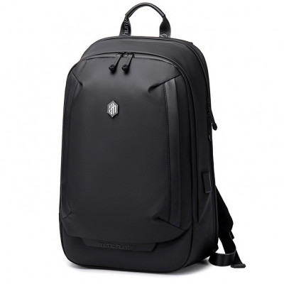 Rucsac laptop Business-Travel Arctic Hunter, impermeabil, port USB, 15.6&amp;Prime;, negru, model AHB443 foto