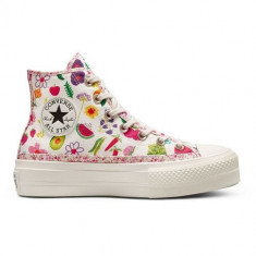 Tenisi femei Converse Chuck Taylor All Star Lift Platform Fruits and Florals A06063C