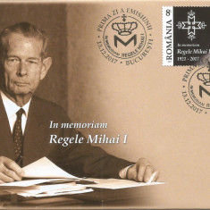 |Romania, LP 2173/2017, In Memoriam, Regele Mihai I, (1921-2017), FDC