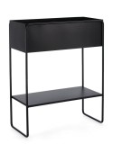 Cumpara ieftin Suport flori otel negru Madelyn 50x22x63.5 cm