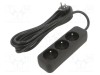 Prelungitor alimentare LANBERG 3m 3 prize 10A negru