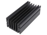 Radiator extrudat TO220 negru 100mm - FISCHER ELEKTRONIK