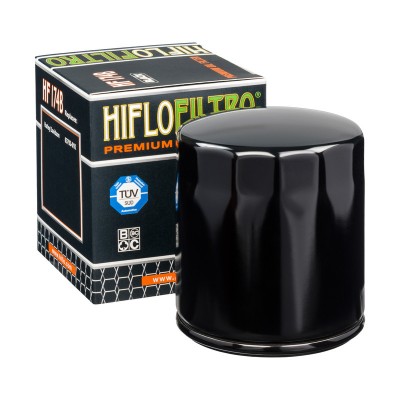 Filtru Ulei HF174 Negru Hiflofiltro Harley 63793-01K Cod Produs: MX_NEW HF174B foto