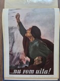 Plansa reproducere afis dupa ilustratia Nu vom uita / bombardamentele americane asupra Romaniei
