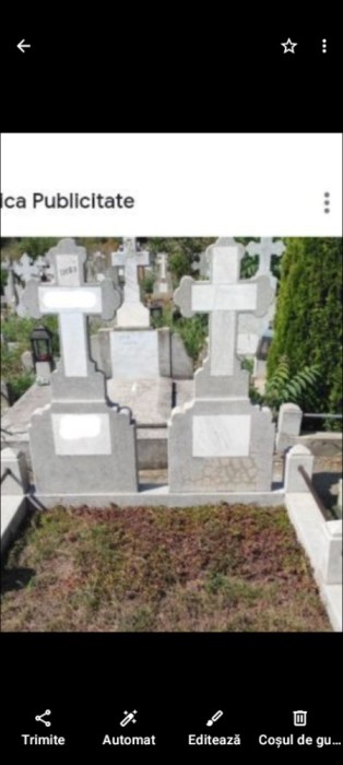 Doua locuri de veci in cimitirul Damaroaia din Bucuresti, str. Neajlovului 5