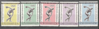 Paraguay 1962 Sport, Olympics, MNH M.323 foto