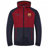 FC Barcelona geacă de bărbați cu glugă shower navy red - XL