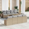 VidaXL Set de canapele pentru grădină 7 pcs Bej și gri 55 x 55 x 37 cm 3355319