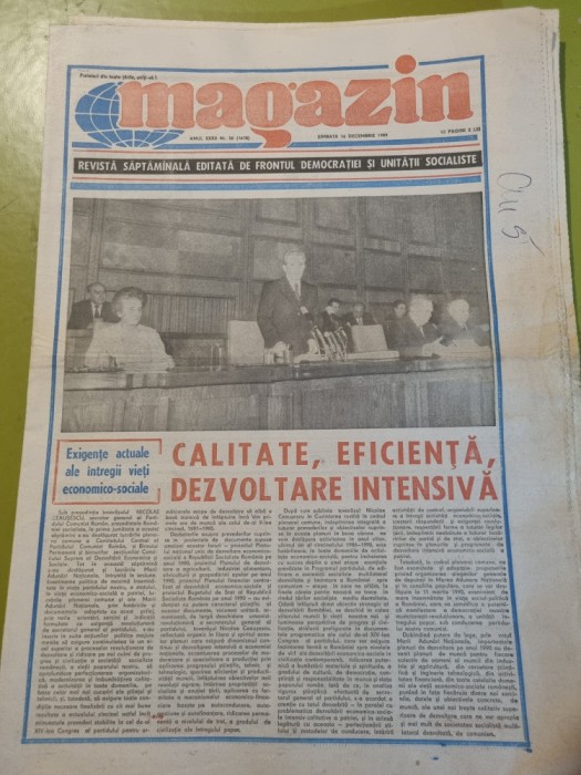 magazin 16 decembrie 1989-ultimul numar al ziarului in comunism