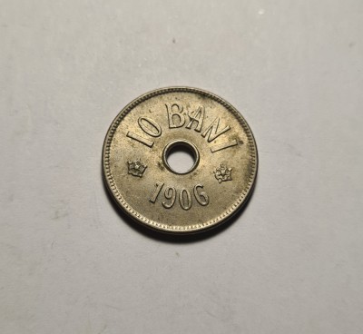 10 bani 1906 J UNC foto