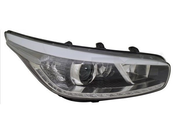 Far Kia Ceed (Eu), 06.2012-09.2012, partea Dreapta, cu lumina pentru curbe; cu lumina timp de zi tip LED; tip bec H7+H7+H7+LED+PY21W; electric; cu mo