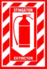 Semn pentru stingator extinctor foto