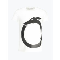 Tricou barbati din bumbac cu logo si croiala Regular fit, TRU2MTS01, Alb, S