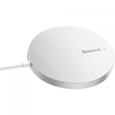 Incarcator Retea Wireless Baseus Simple Mini 3, 15W, 1.67A, Argintiu CCJJ040012 foto