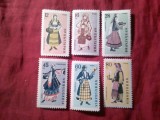 Serie Bulgaria 1961 Costume Populare , 6 valori