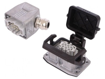 Conector HDC 500V 16A 6 PIN 6 PE foto