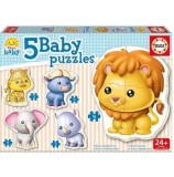 Puzzle Educa - Wild Animals, 19 piese
