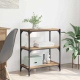 VidaXL Dulap pentru cărți stejar artizanal 60 x 33 x 71 cm