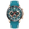 Ceas Barbati Lige 89213 Rose-Verde , Design Sport, Functii Multiple, Afisaj Luminos, Rezistent la Apa 3ATM