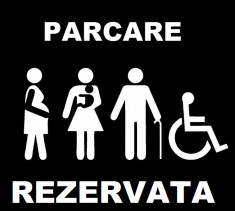 șablon de pictogramă parcare rezervata foto
