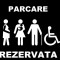 șablon de pictogramă parcare rezervata