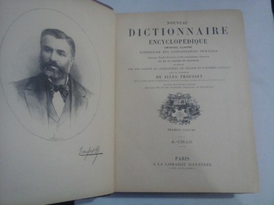 NOUVEAU DICTIONNAIRE ENCYCLOPEDIQUE - Repertoire des connaissances humaines - sous la directions DE JULES TROUSSET foto