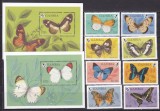 Gambia 1994 fauna fluturi MI 1944-1951 + bl. 235,236 MNH