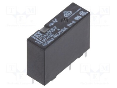 Releu electromagnetic SPST-NO 5VDC 5A 250VAC PCB FUJITSU foto