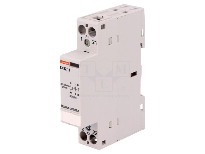 Contactor 2P 32A, 220-230V AC/DC