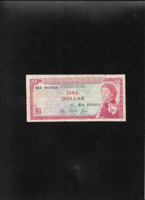 Caraibe East Carribean 1 dollar 1965 seria932610 foto