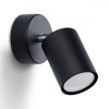 Lampă De Perete Lemmi Negru Oțel 1 Bec Tub Minimalist De Interior