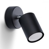 Lampă De Perete Lemmi Negru Oțel 1 Bec Tub Minimalist De Interior