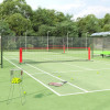 Plasa de tenis, negru si rosu, 500x100x87 cm, poliester GartenMobel Dekor, vidaXL