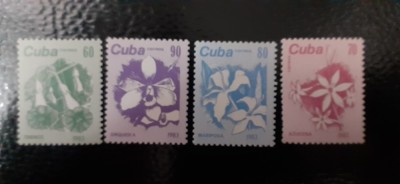 Cuba-Flora,flori-serie completa ,nestampilate MNH (C1) foto
