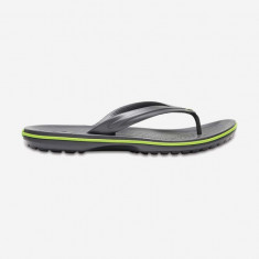 Crocs șlapi Flip femei, culoarea gri, cu toc plat 11033.GRAPHITE.VOLT-GRAPH