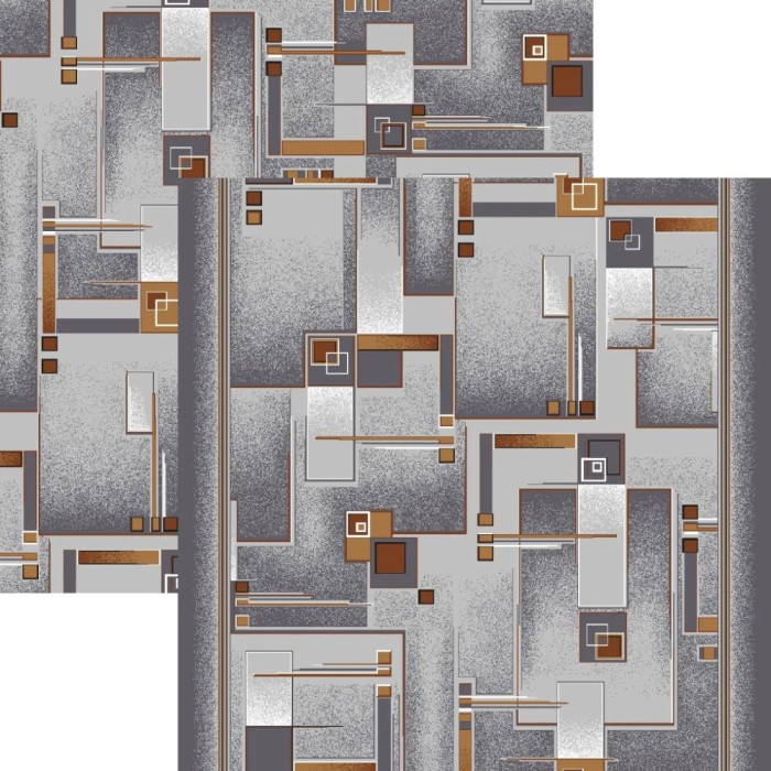 Traversa Covor Print 966, Suport Pasla, Latime 150 cm - 150x800, Gri