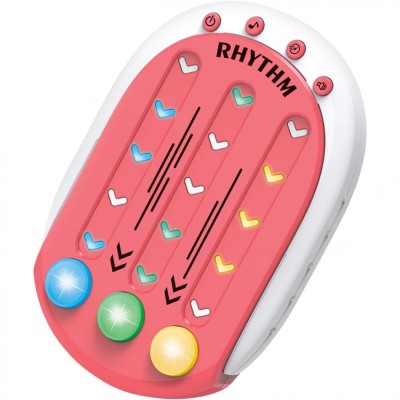 Jucarie Interactiva, Flippy, Tip Jocuri Ritmice, +3 Ani, din ABS, 8 Niveluri de Joc, 9.5 x 2.5 x 13.6 cm, Rosu foto