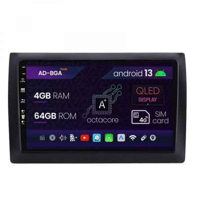 Navigatie Fiat Stilo, Android 13, A-Octacore 4GB RAM + 64GB ROM, 9 Inch - AD-BGASTILOAC foto