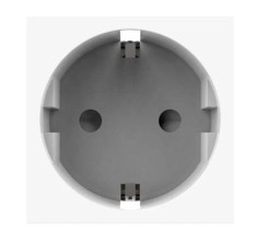 Priza simpla cu impamantare Livolo, 2 module, alb - RESIGILAT
