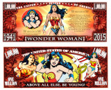 SUA = FANTASY NOTE (TJ6) = WONDER WOMAN - 2015 - UNC / SERIA COMICS SUPERHEROS
